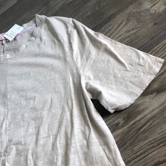 NWT Fresh Produce Lorna Short Sleeve Shirt Dress Cloud Grey Beige 1X Pockets - Picture 5 of 16